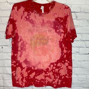 Watermelon Crawl Red bleached short sleeve graphic T-shirt